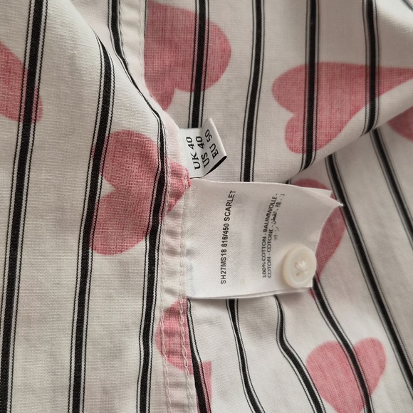 JW Anderson Striped Heart Button Down Shirt - Picture 6 of 7